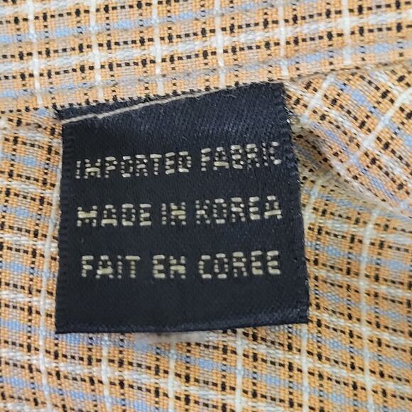 Bugatchi Men's Button-Down Short Sleeve Shirt Size Large Travel Casual Dressy - Picture 5 of 10